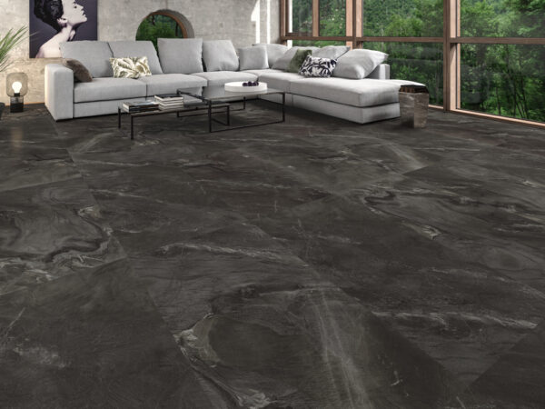 60x120 Gluck Stone Nero 8.8mm Mat