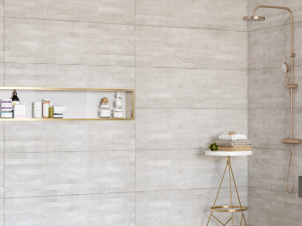40x120 Lenox Grey Concrete Dekofon 10mm Mat - Görsel 5