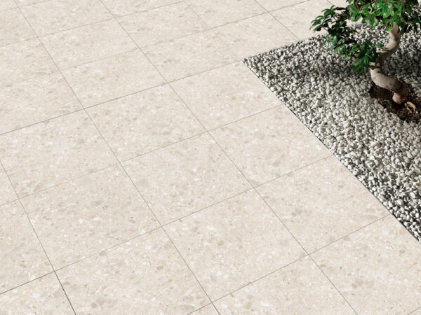 60x60 Terrazzo Cream 20mm Mat