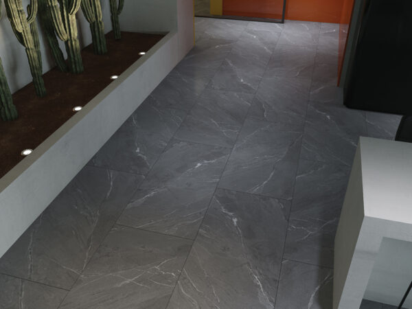 60x120 Lagom Antracit 7mm Art Lappato - Görsel 2